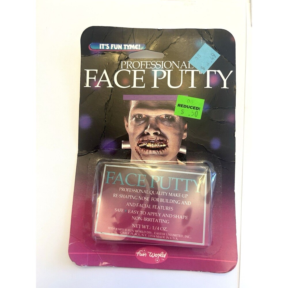 Vintage 80s/90s Fun World  Face Putty – Sealed –Collectible Display Item